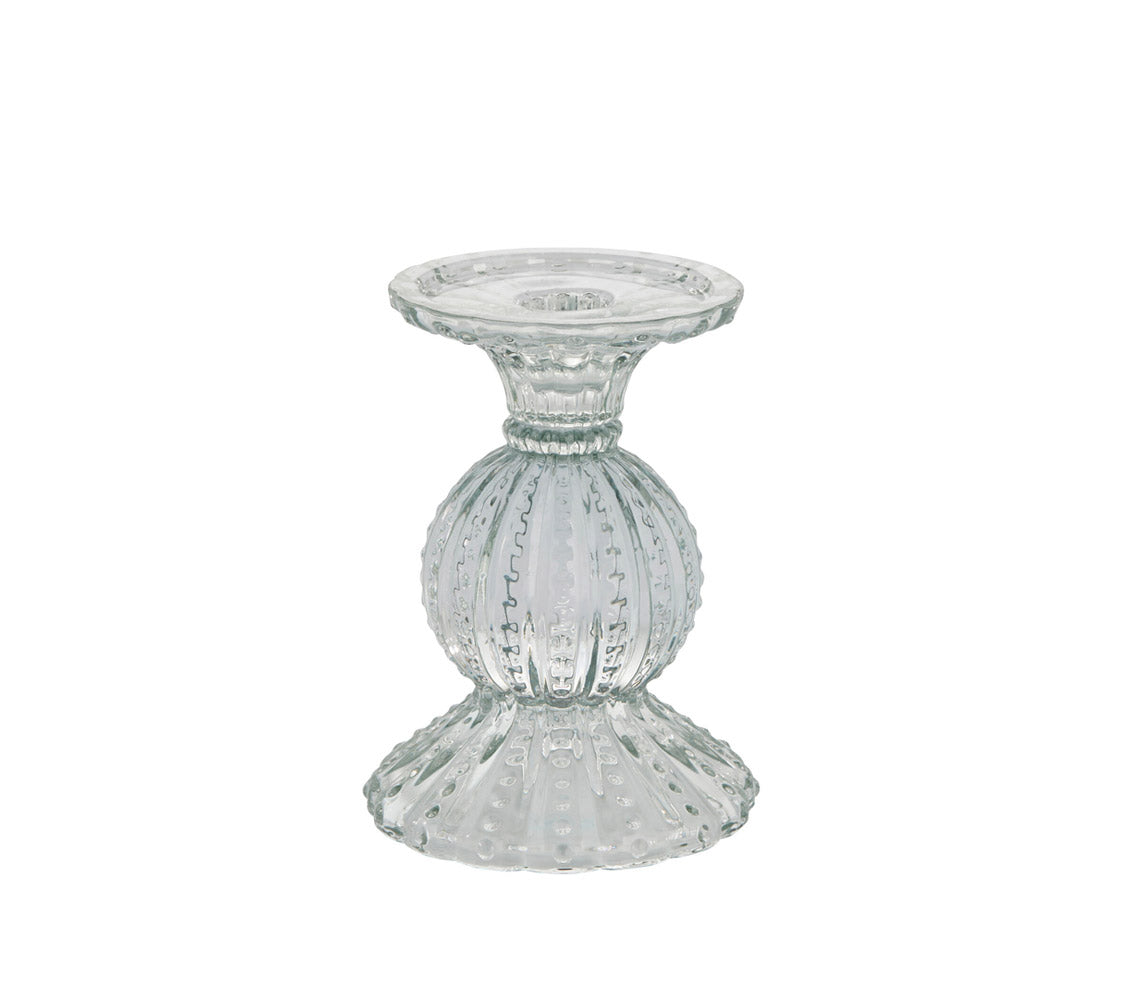 Silva Iceberg Green Candlestick, H13.5 cm. - DECOR PETIT