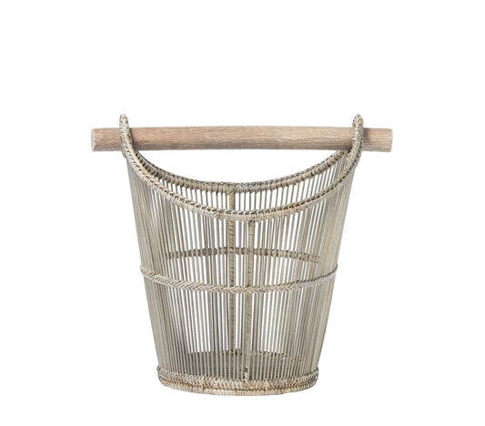 Panier à linge naturel Norah, H37 cm. - DECOR PETIT