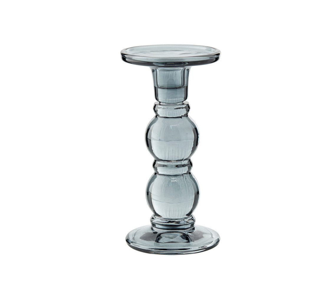 Sivelle Dark Grey Candlestick, H18.5 cm. - DECOR PETIT