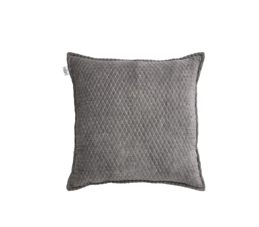 Coussin Freya gris, 50x50 cm. - DECOR PETIT