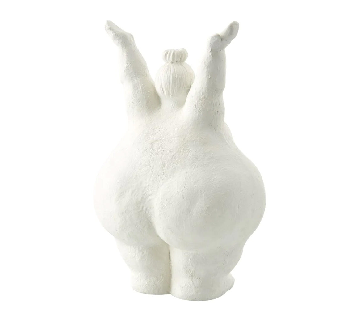 Serafina  Decorative Figure, H28 cm. White - DECOR PETIT