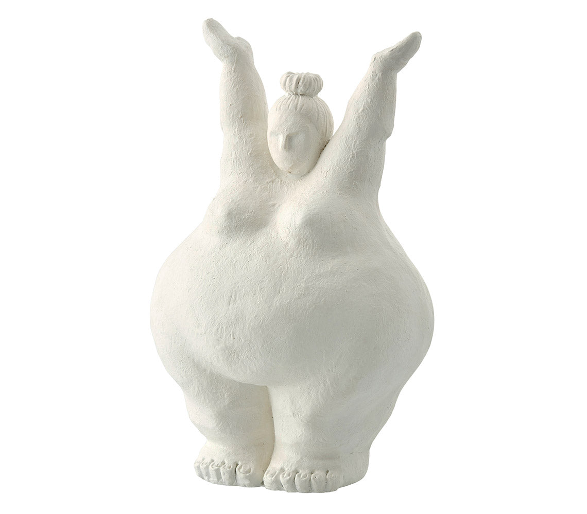 Serafina  Decorative Figure, H28 cm. White - DECOR PETIT