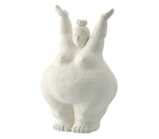 Figura decorativa Serafina, H28 cm. Bianco - DECOR PETIT