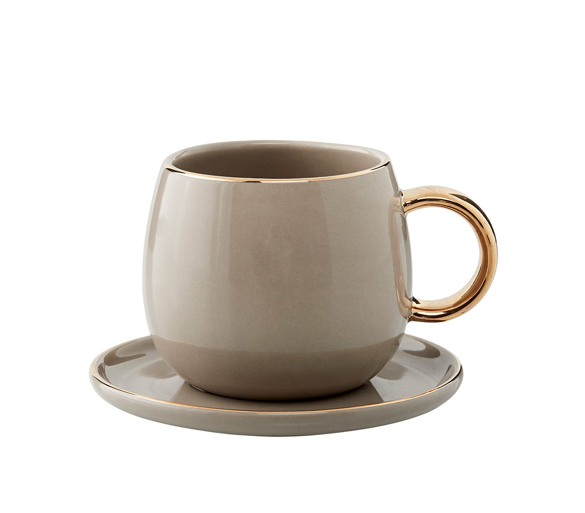 Clara, lot de 4 Tasses à Expresso, Bois Flotté - DECOR PETIT