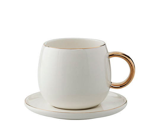 Clara Juego de 4 Tazas de Espresso, Blanco - DECOR PETIT