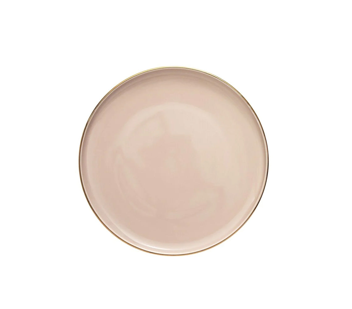 Clara Set of 6 Lunch Plate, Rose - DECOR PETIT