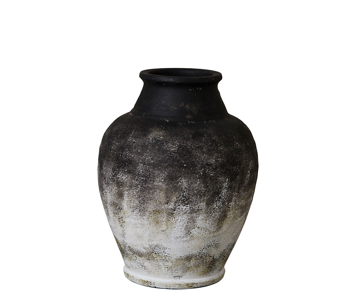 Anna Antique Black Vase, H40.5 cm. - DECOR PETIT