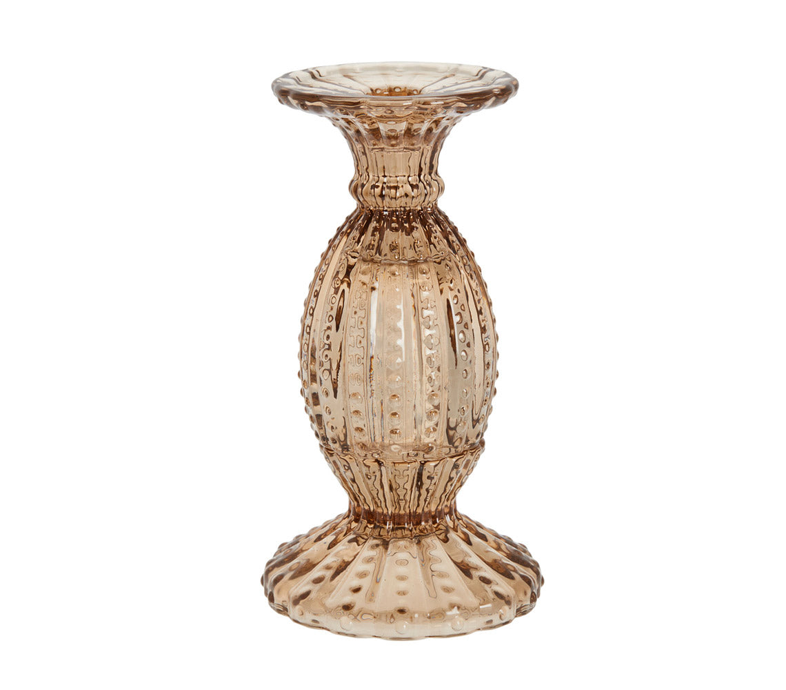 Silva Golden Brown Candlestick, H19 cm. - DECOR PETIT