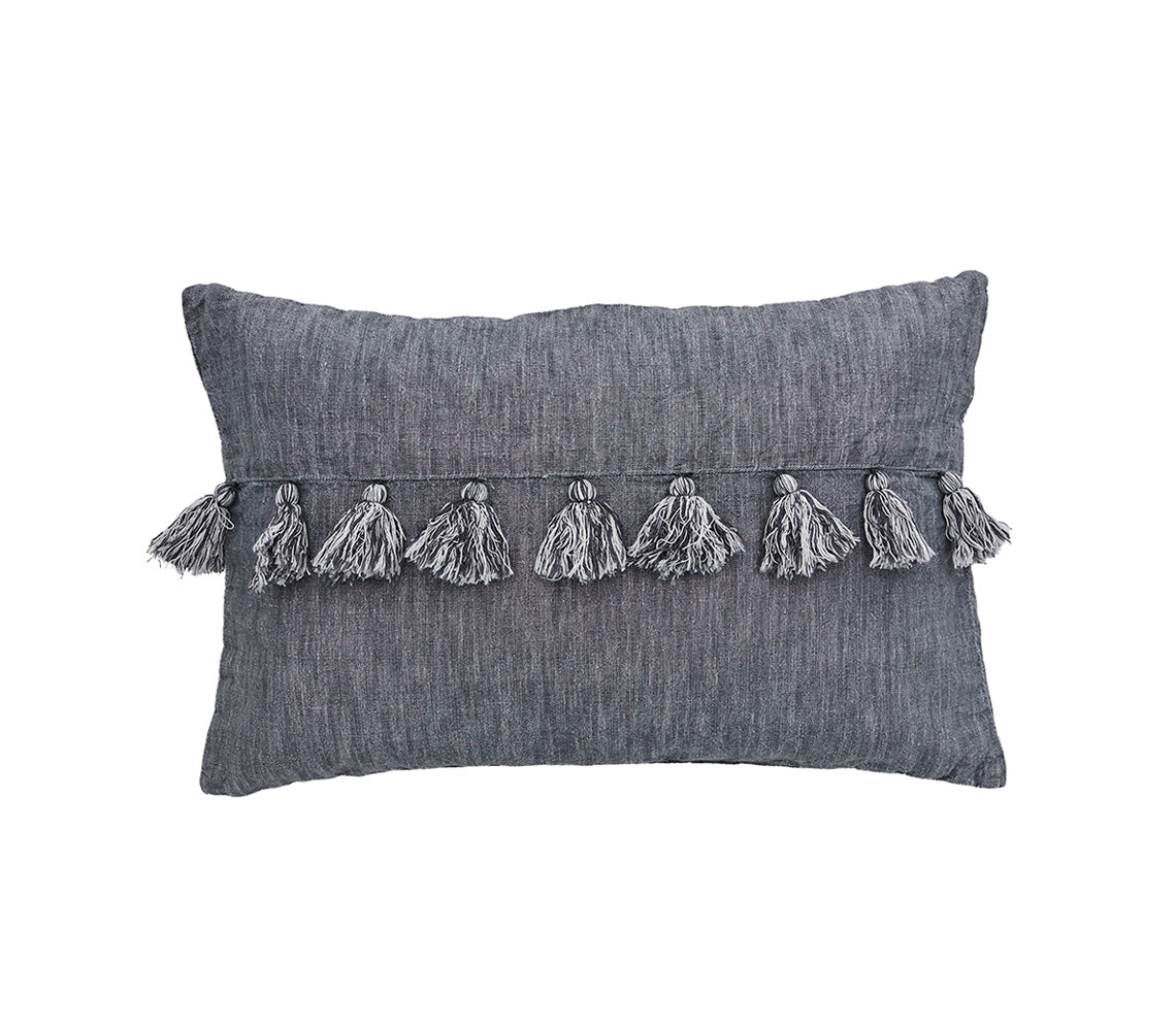 Felinia Dark Grey Cushion, 60x40 cm. - DECOR PETIT