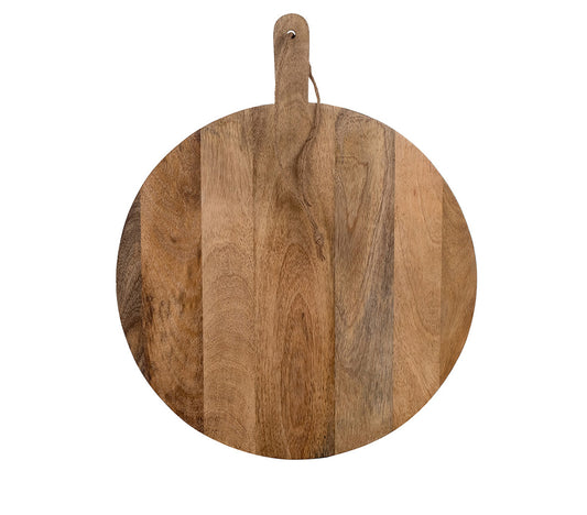 Planche à découper ronde en bois, L51 cm. - DECOR PETIT