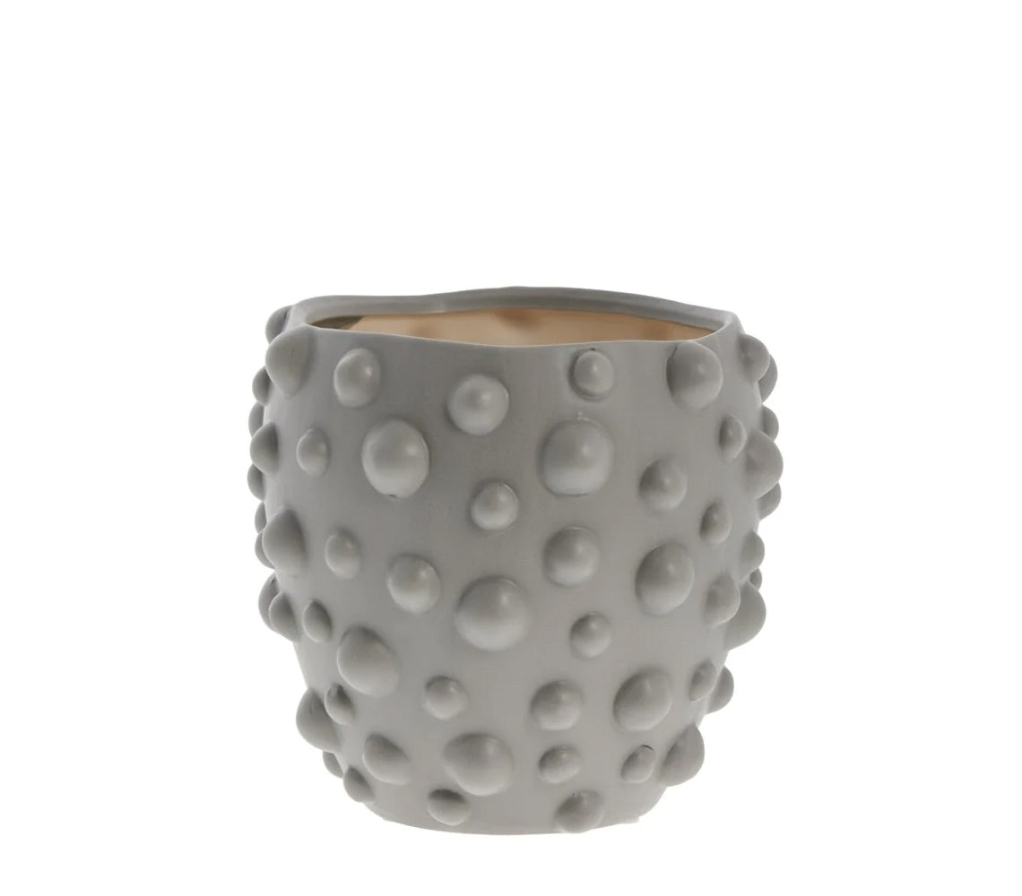 Doelle Medium Flowerpot, Grey - DECOR PETIT