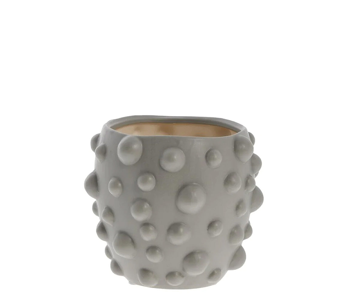 Doelle Small Flowerpot, Grey - DECOR PETIT