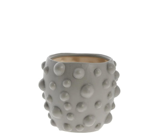 Petit pot de fleurs Doelle, gris - DECOR PETIT