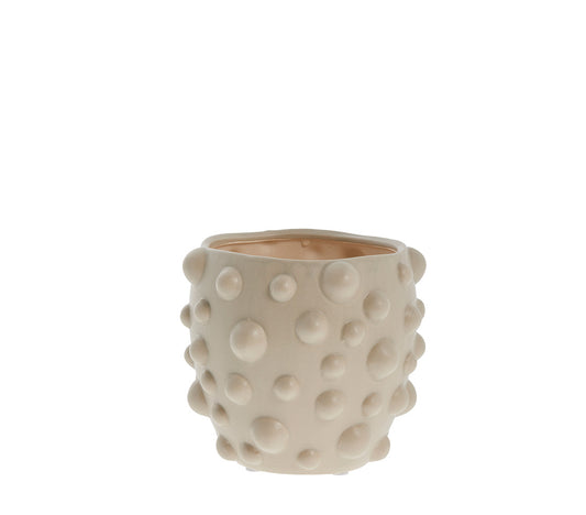 Doelle Small Flowerpot, Linen - DECOR PETIT