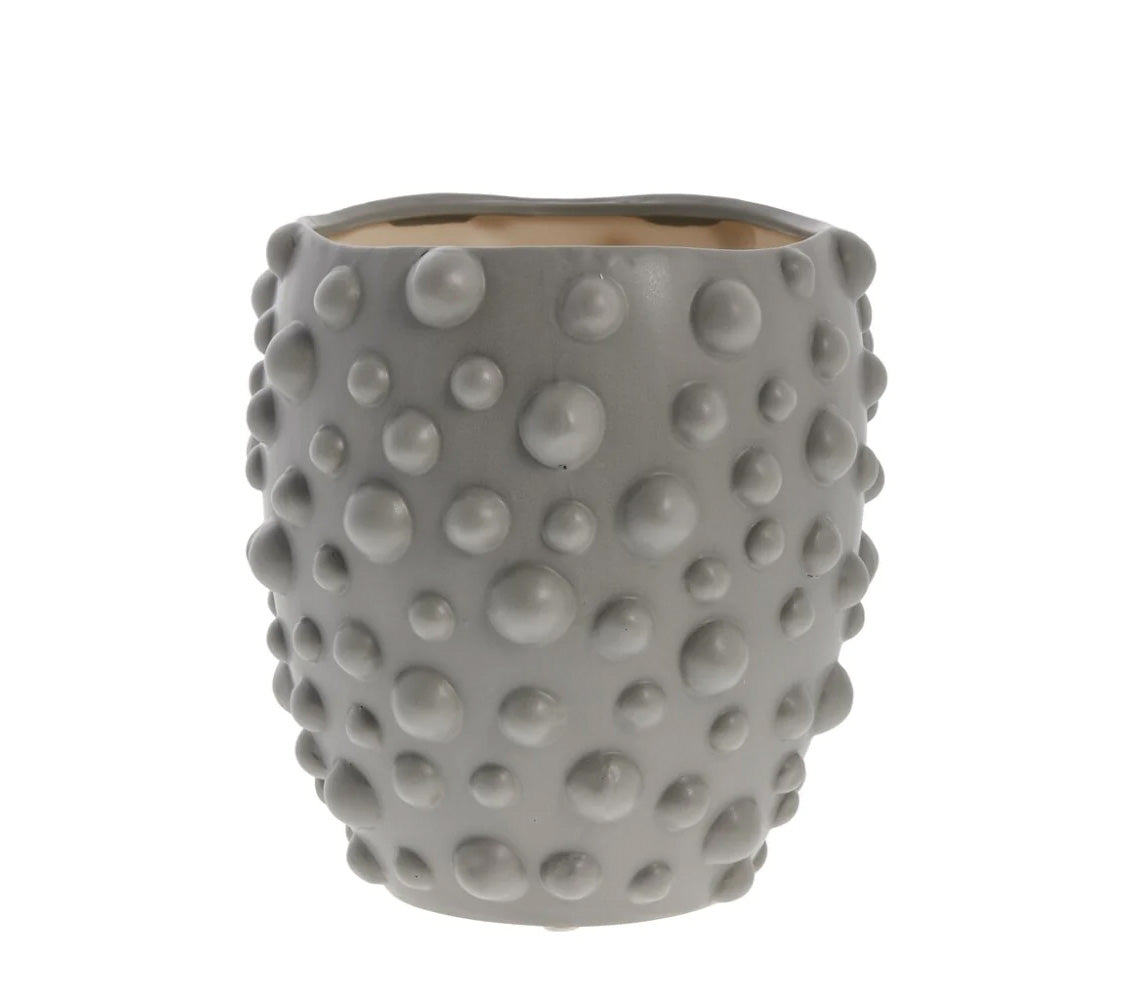 Doelle Large Flowerpot, Grey - DECOR PETIT