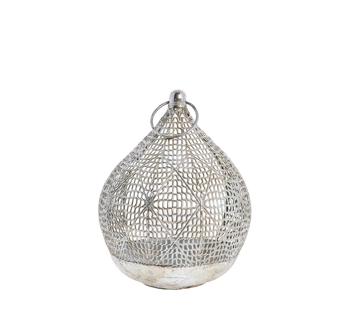 Missia Silver Lantern, H23.5 cm. - DECOR PETIT