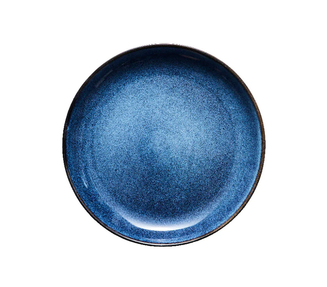 Amera Set of 6 Lunch Plate, Blue - DECOR PETIT