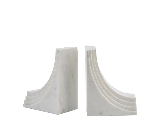 Ellia Bookend, White - DECOR PETIT