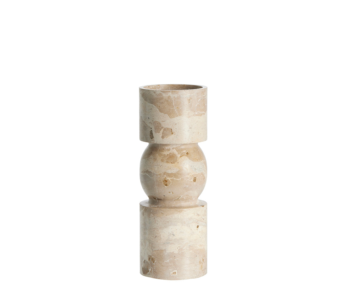 Ellia Linen Candlestick, H23 cm. - DECOR PETIT