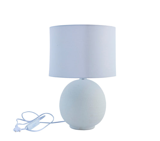 Lampada da tavolo Siena H46,5 cm. bianco