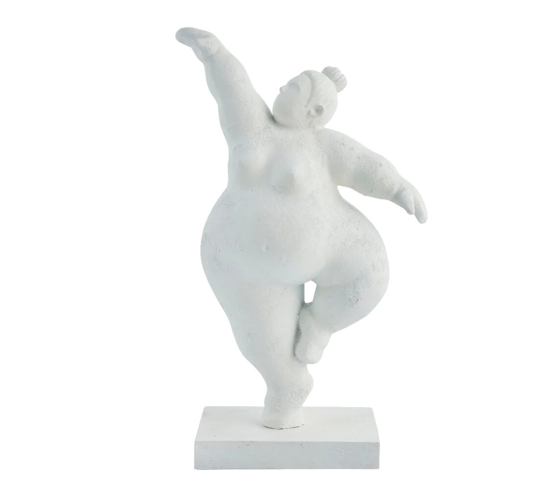 Decoratief Figuur Serafina, H28,8 cm. Wit - DECOR PETIT