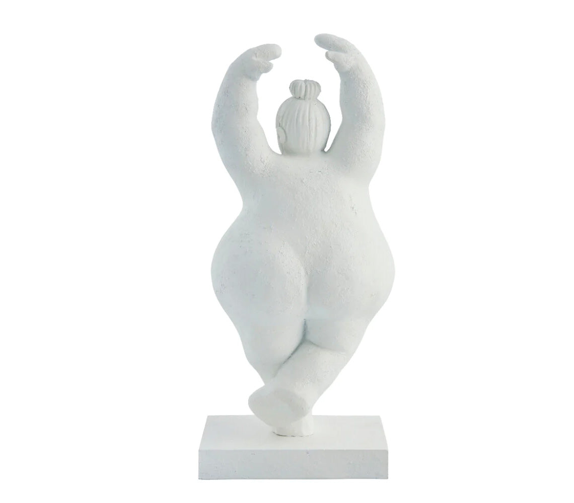 Figura Decorativa Serafina, Al 28 cm. Blanco - DECOR PETIT