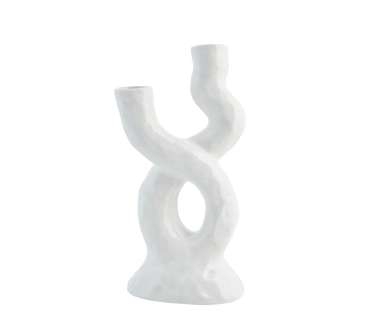 Jarrón Decorativo Corille, Blanco - DECOR PETIT