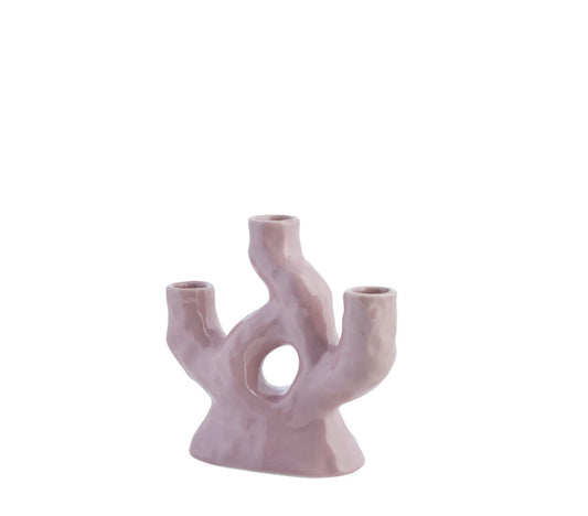 Corille Kurze dekorative Vase, Flieder - DECOR PETIT