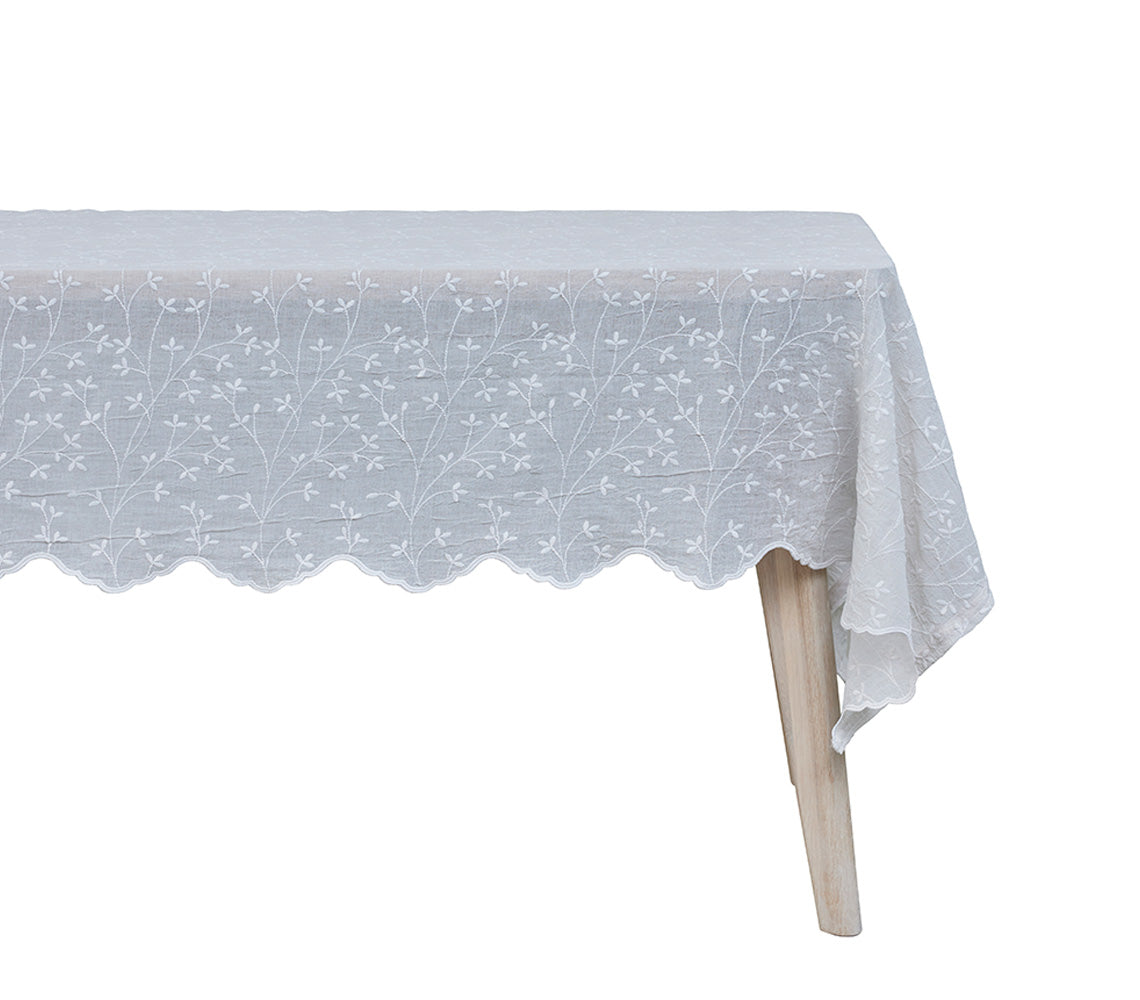 Tovaglia Eloise 220x160 cm. bianco ,