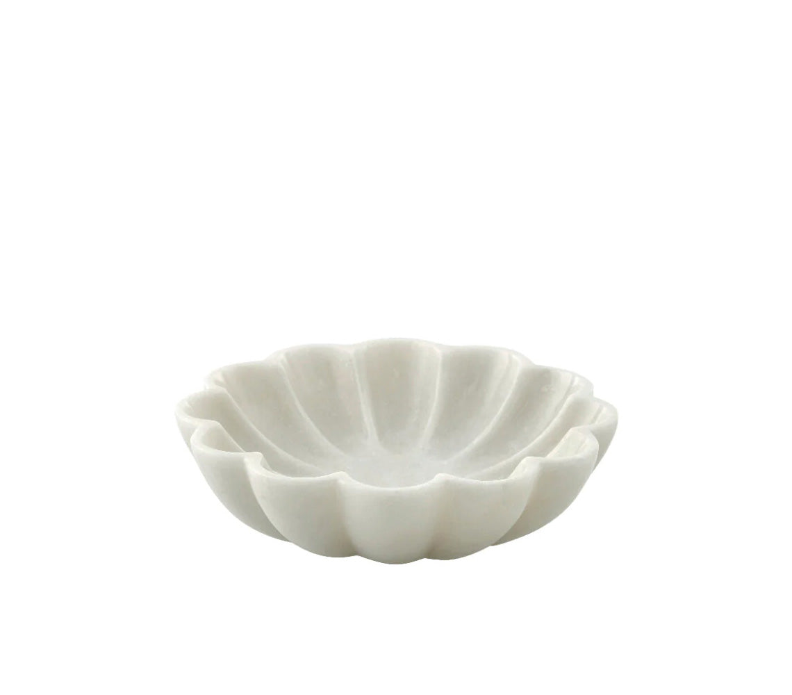 Ellia Decorative Bowl, White - DECOR PETIT