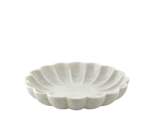 Ellia Decorative Bowl, White - DECOR PETIT