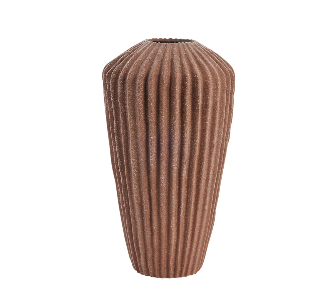 Susia Auburn Brown Vase, H26.5 cm. - DECOR PETIT