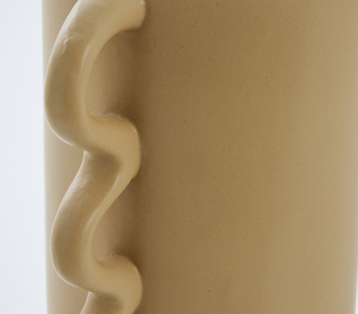 Suselle Mustard Vase, H20.3 cm. - DECOR PETIT