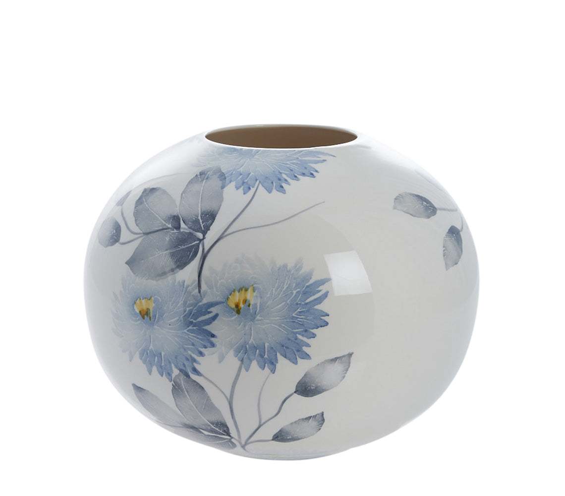 Vase Sanella Bleu Délavé, H21 cm. - DECOR PETIT