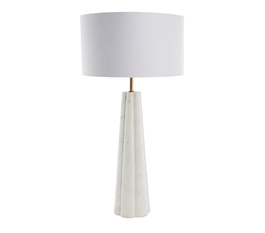 Lampe à poser Sophie H66cm. marbre blanc