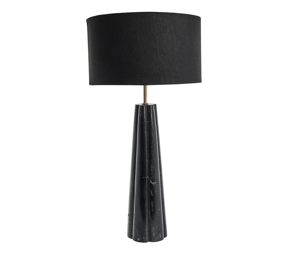 Lampada da tavolo Sophie H66cm. marmo nero