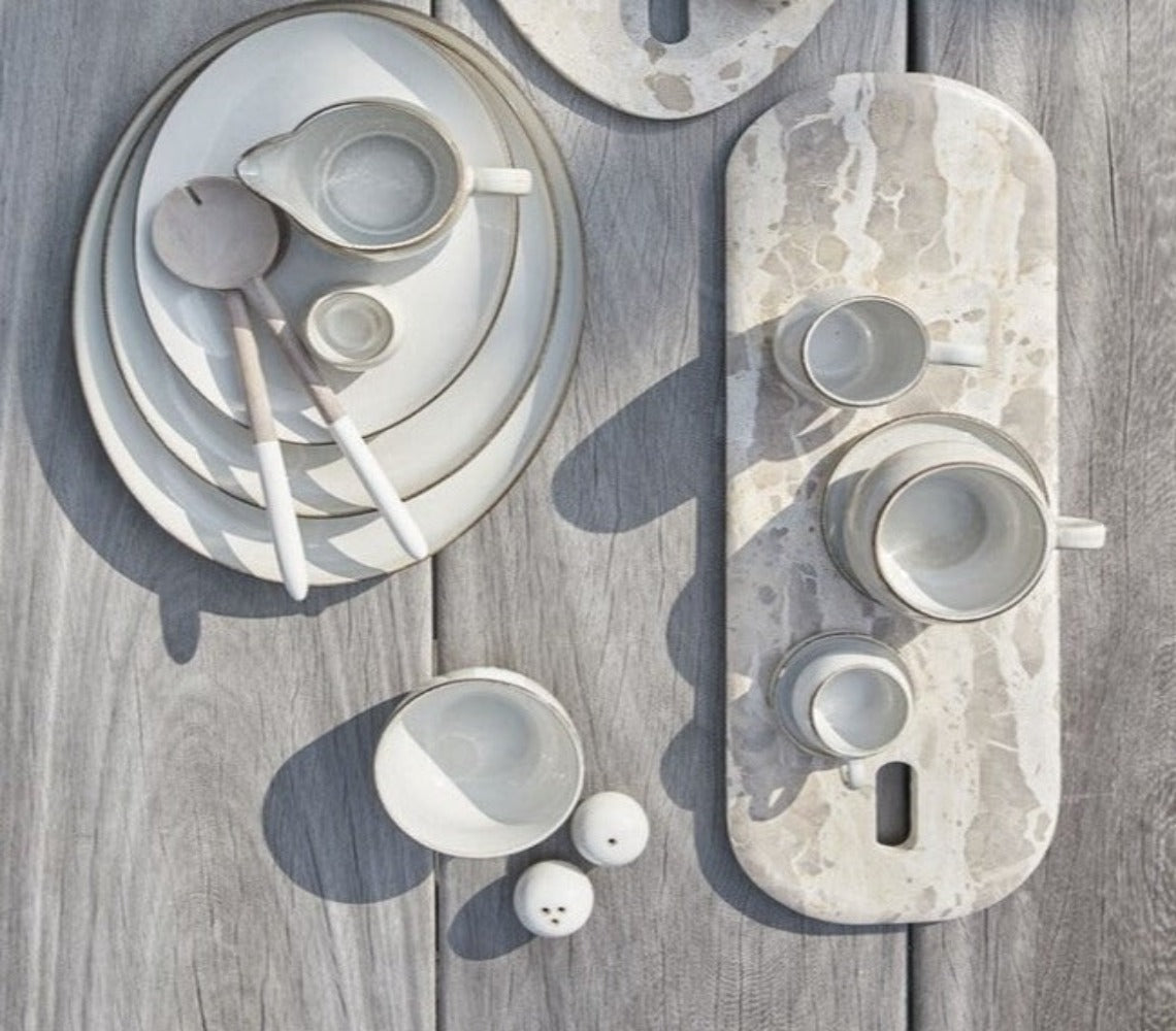 Amera Set 4 Tazzine Espresso, Sabbia Bianca - DECOR PETIT