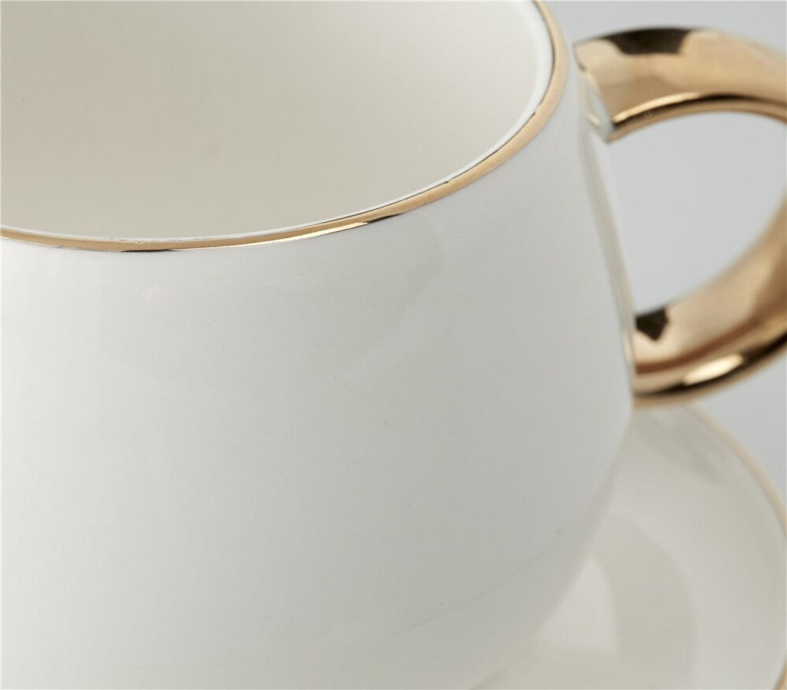 Clara, lot de 4 Tasses à Expresso, Blanc - DECOR PETIT