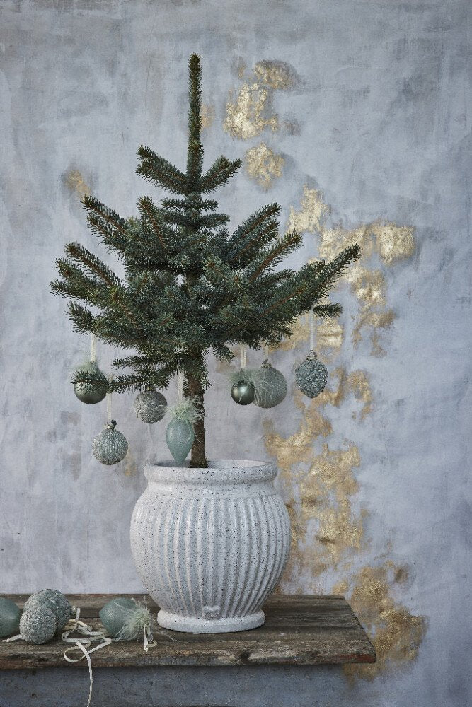 Clarinne Set of 6 Christmas Ornament |Dusty Green, H10 cm. - DECOR PETIT