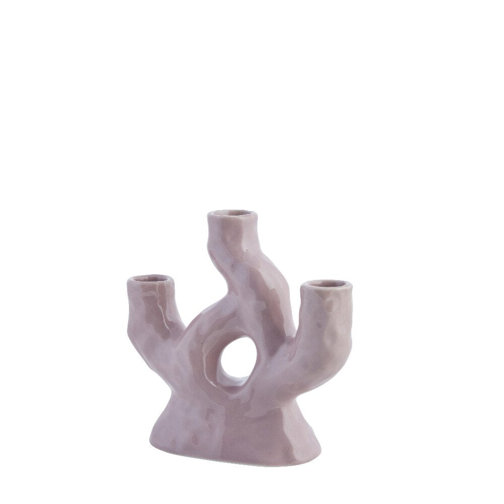 Corille Kurze dekorative Vase, Flieder - DECOR PETIT