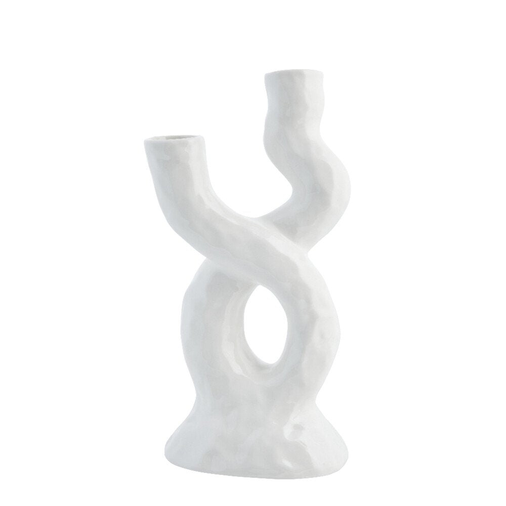 Vaso Decorativo Corille, Bianco - DECOR PETIT