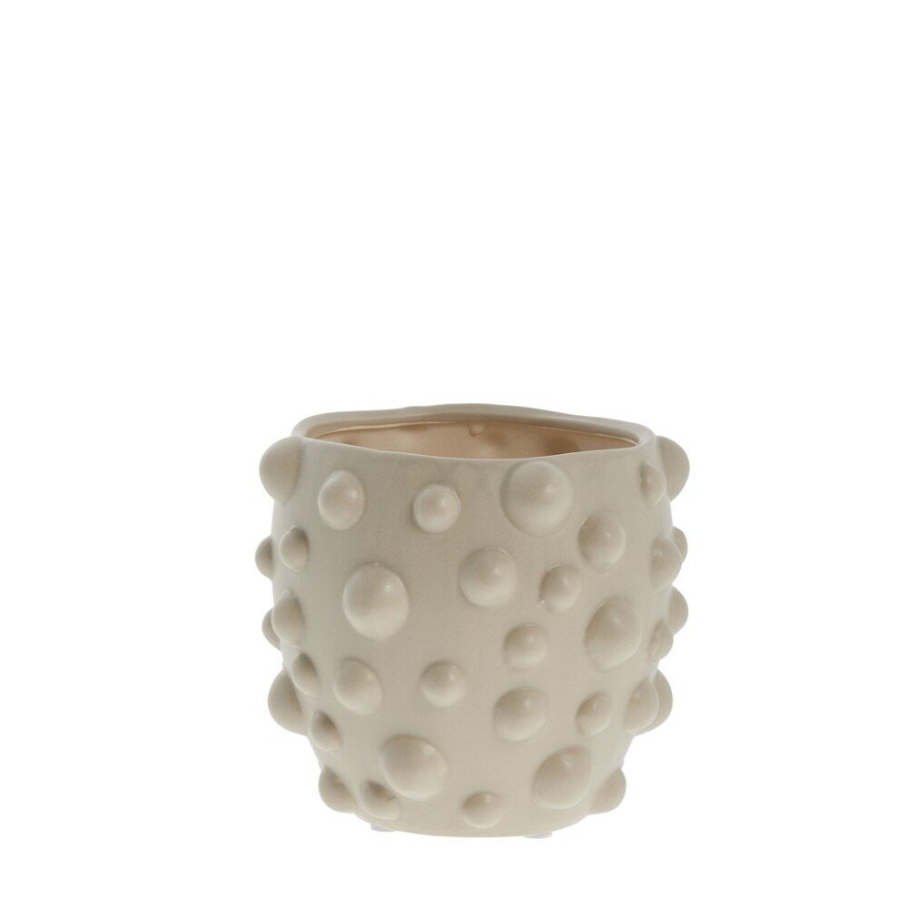 Doelle Small Flowerpot, Linen - DECOR PETIT