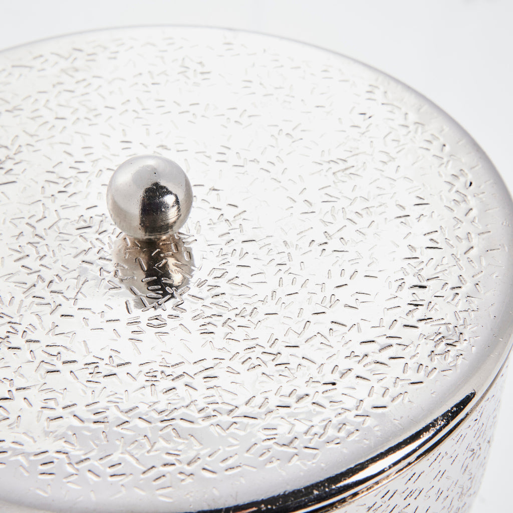 Lavia Silver Jar, H11.5 cm. - DECOR PETIT