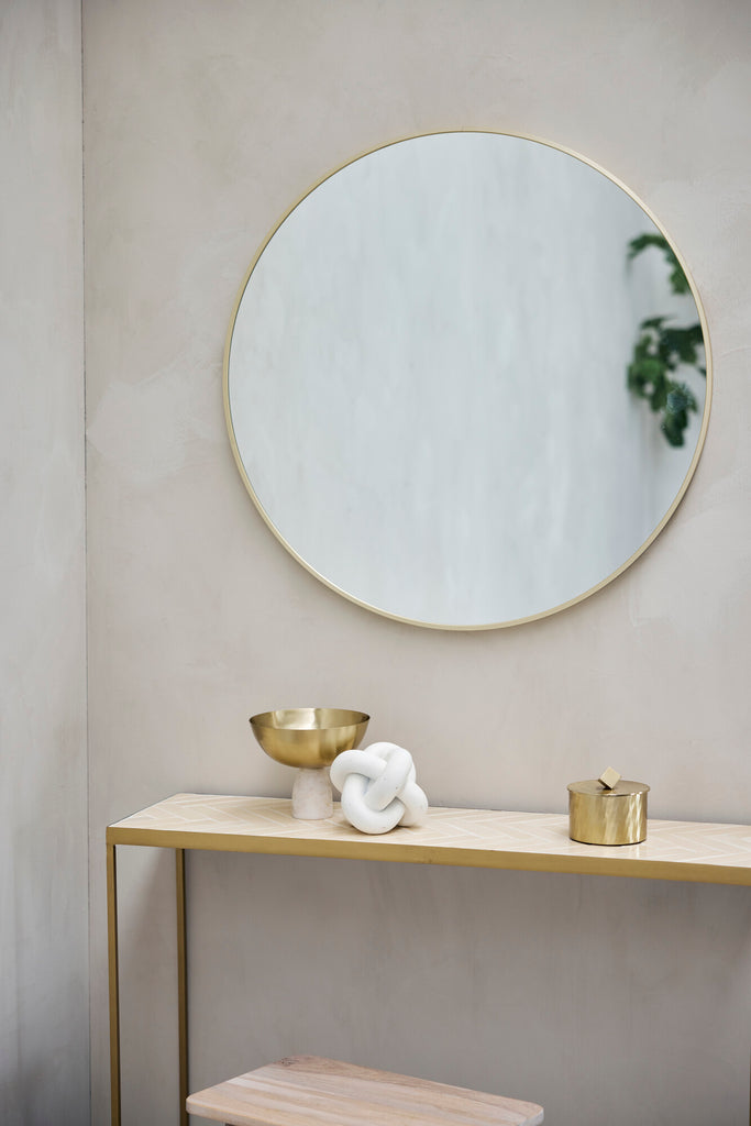 Hallia Mirror, Light Gold - DECOR PETIT