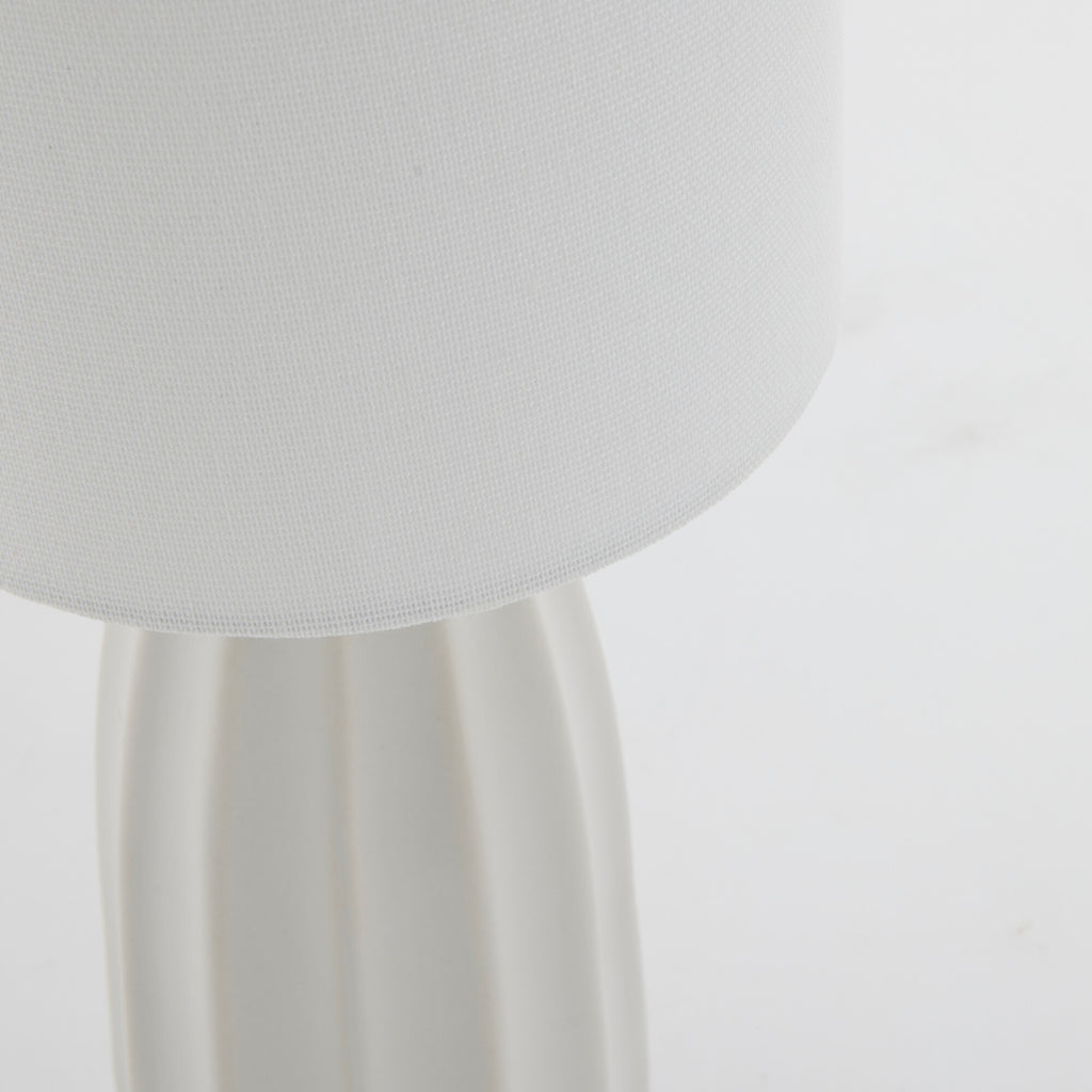 Sarah Table Lamp, White - DECOR PETIT