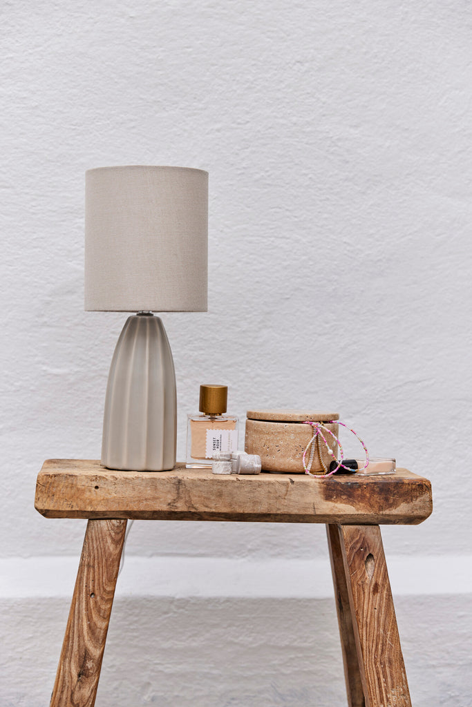 Sarah Table Lamp, Linen - DECOR PETIT