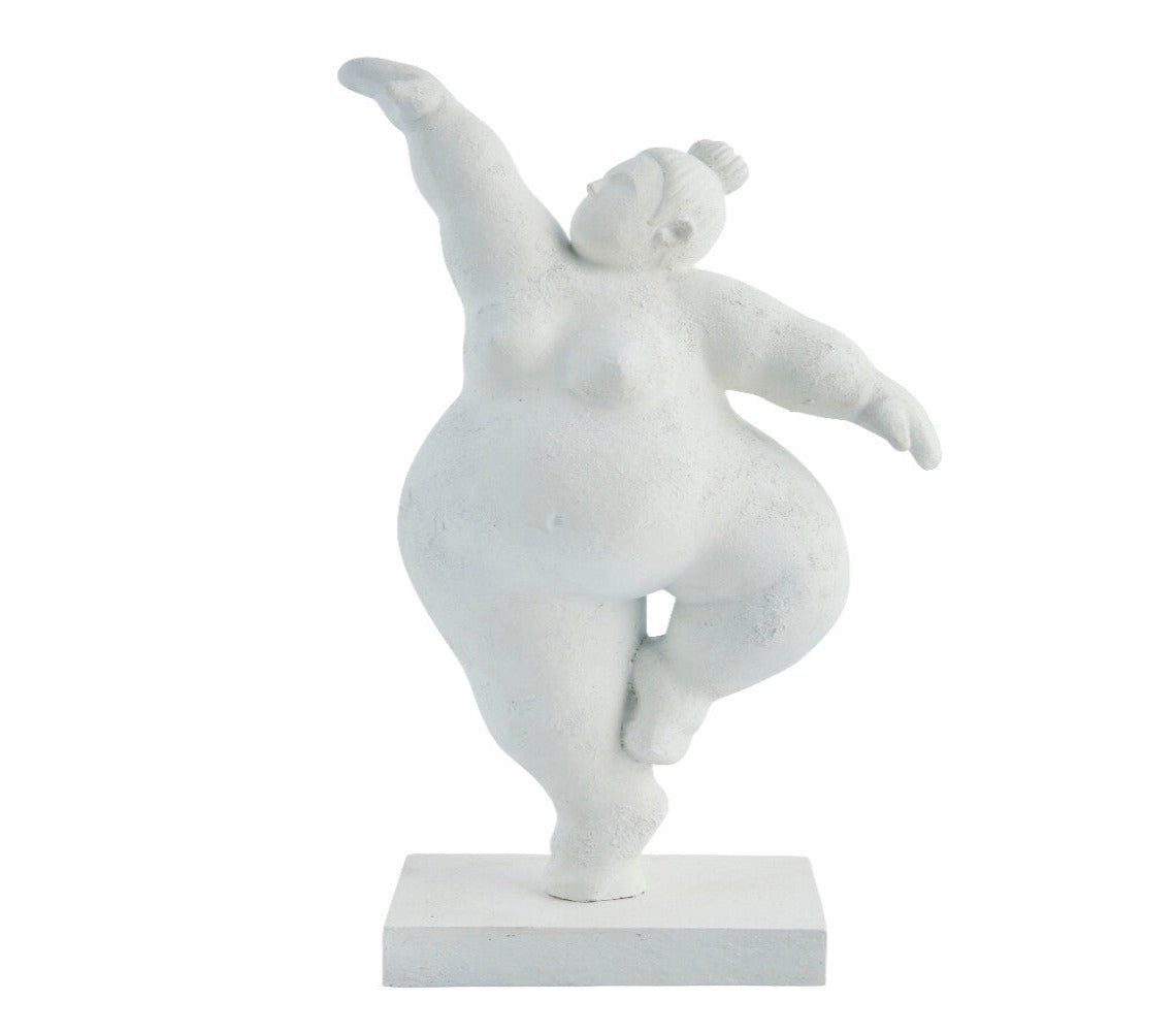 Figura Decorativa Serafina, Al 28,8 cm. Blanco - DECOR PETIT