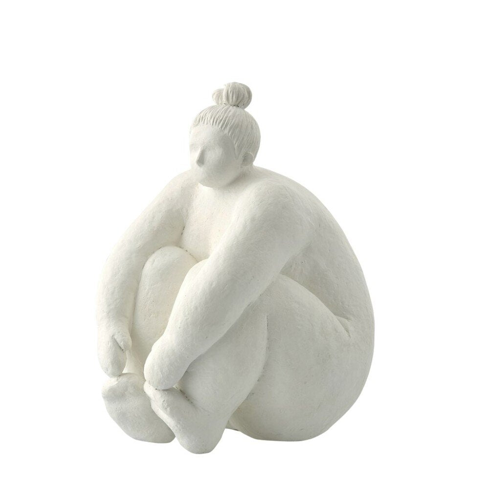 Figurine décorative Serafina, H24 cm. Blanc - DECOR PETIT